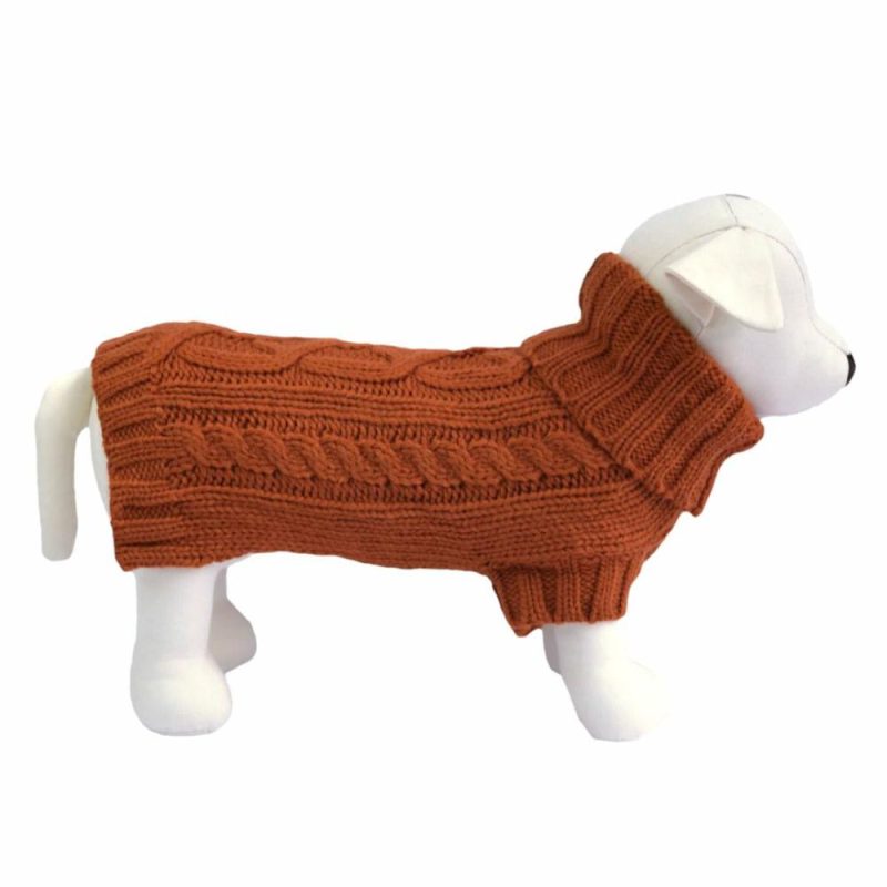 Wool Sweaters | Coco Cable Dog Sweater/ Dog Jumper – Sienna