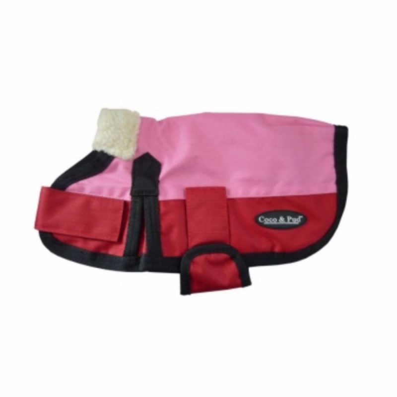 Waterproof Coats | 3009 Waterproof Dog Coat- Pink & Red