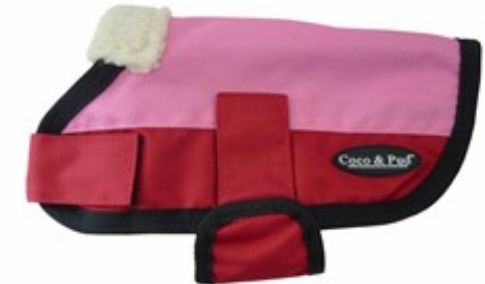 Waterproof Coats | 3009 Waterproof Dog Coat- Pink & Red