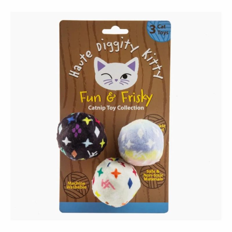 Toys | Kitty Vuiton Balls (Monogram) Organic Catnip Cat Toys